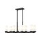 Z-Lite Danica 8 Light Linear Chandelier, 12in. W x 12.25in. H, Matte Black 3044-8L-MB - alternate 1